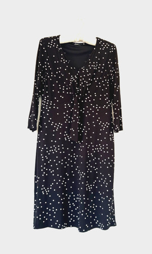 Abito romano donna nero pois - nero,