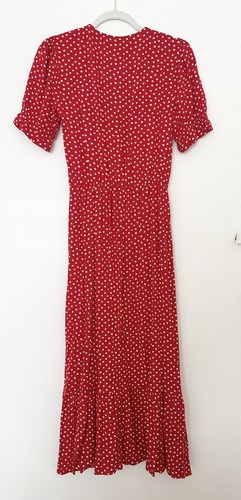 Abito rosso pois zara xs - abito,