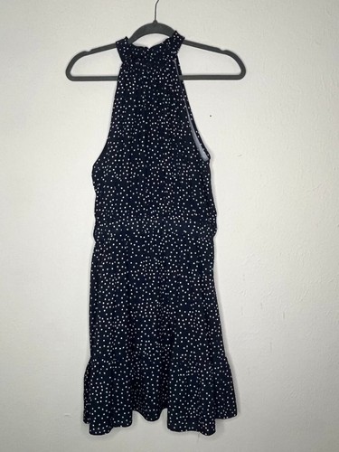Abito donna blu scuro stampa - , a