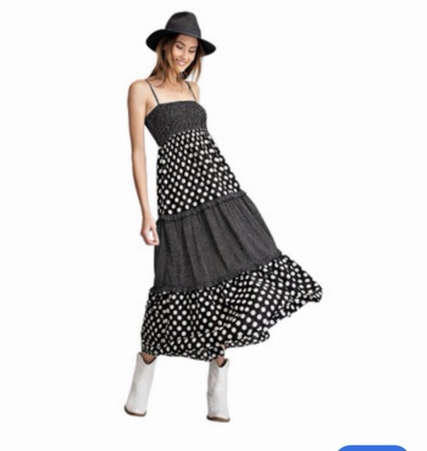 Maxi abito pois bianco e - abito,