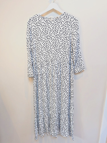 Maxi abito zara bianco pois - zara,