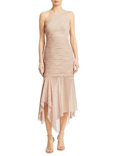 Abito halston monospalla - halston,