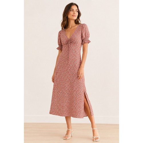 Abito midi pois abercrombie - abito,