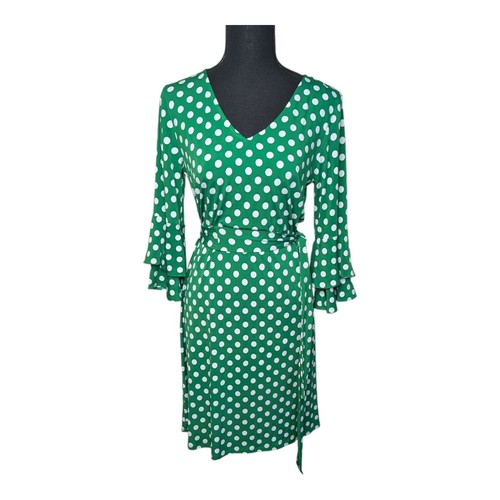 Abito kelly verde pois - abito, s