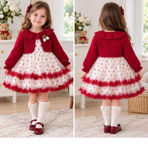 Vestito natalizio bambina