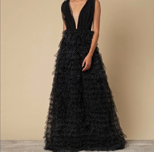 Maxi abito saulee nero - maxi,