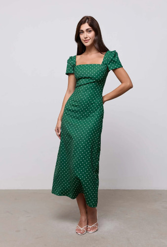 Abito midi odd muse - midi, scollo