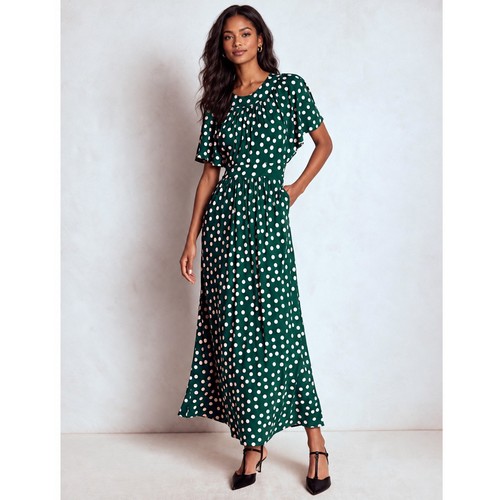 Maxi abito boden verde rosa - maxi, a