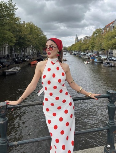 Zara abito midi a pois - s,,