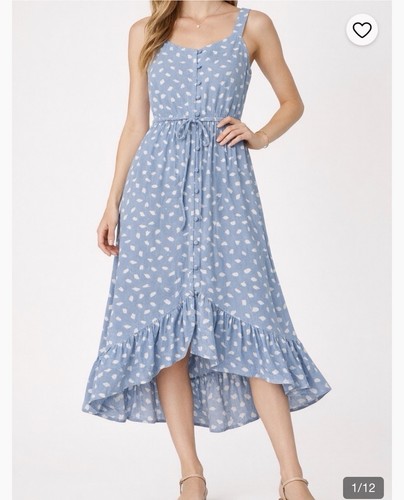 Loft blue dress midi - loft,